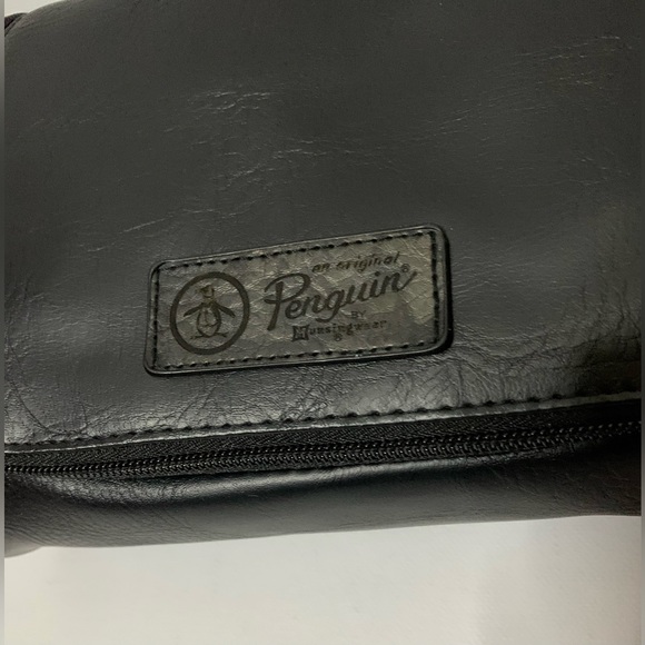 🍀 NWT Original Penguin Black Travel Grooming Toiletries Kit Case Bag🍀#PENGUIN - Picture 7 of 13